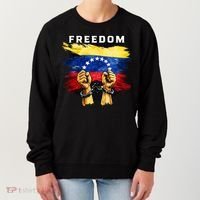 Freedom Venezuela Venezuelan Flag Pride Souvenir Women's Sweatshirt thumb 0