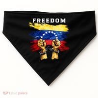 Freedom Venezuela Venezuelan Flag Pride Souvenir USA-Made Doggie Bandana thumb 0