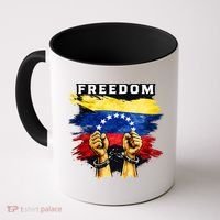 Freedom Venezuela Venezuelan Flag Pride Souvenir Coffee Mug thumb 0