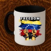 Freedom Venezuela Venezuelan Flag Pride Souvenir Coffee Mug thumb 2