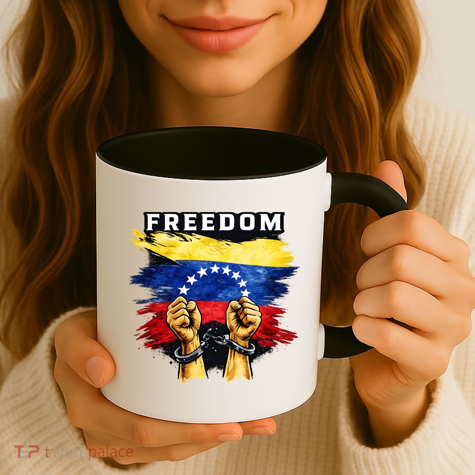 Freedom Venezuela Venezuelan Flag Pride Souvenir Coffee Mug