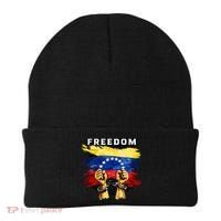 Freedom Venezuela Venezuelan Flag Pride Souvenir Beanie thumb 0