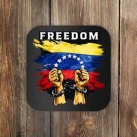 Freedom Venezuela Venezuelan Flag Pride Souvenir Coaster thumb 0
