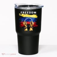 Freedom Venezuela Venezuelan Flag Pride Souvenir Tumbler thumb 0