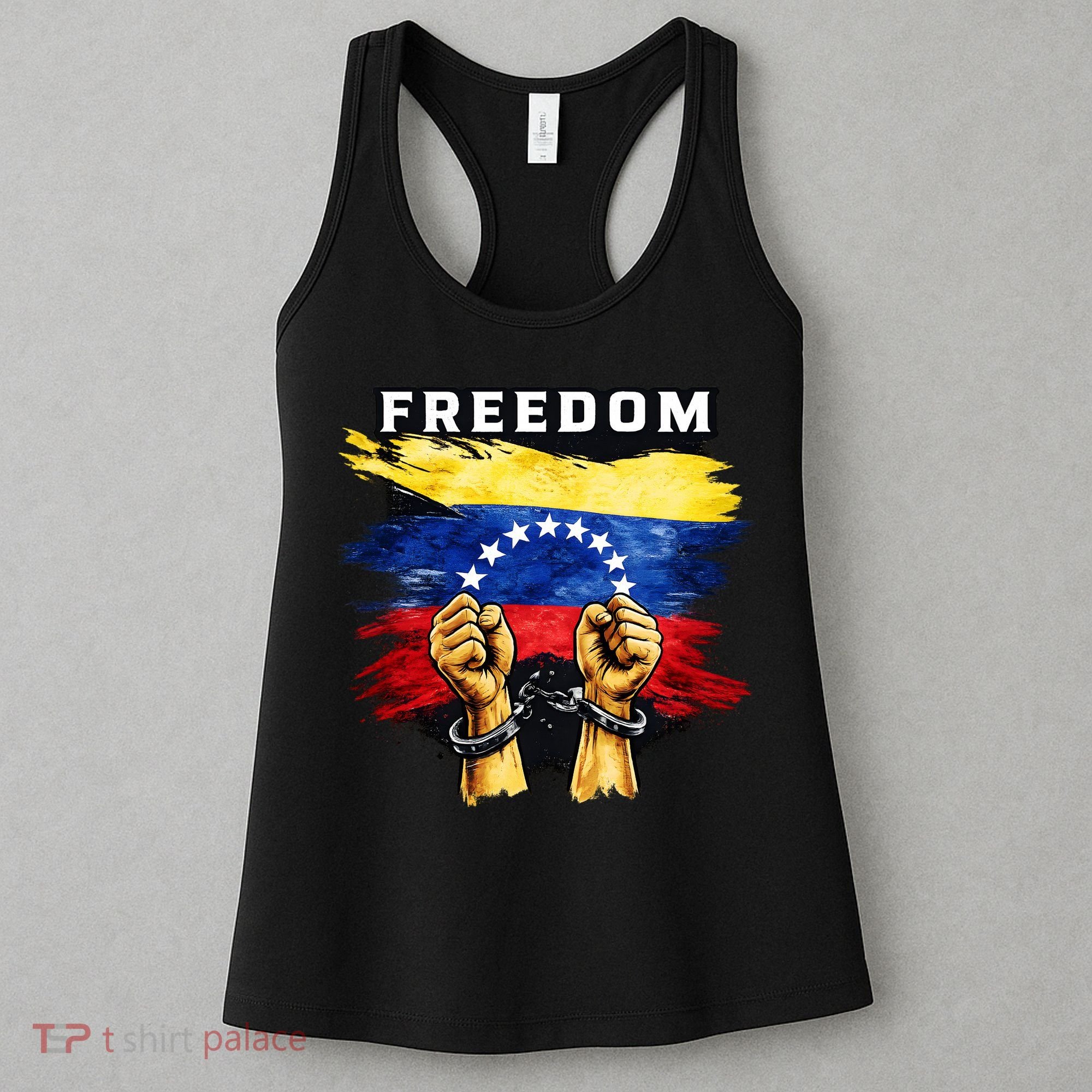 Freedom Venezuela Venezuelan Flag Pride Souvenir Women's Tank Top