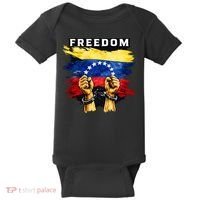 Freedom Venezuela Venezuelan Flag Pride Souvenir Baby Bodysuit thumb 0