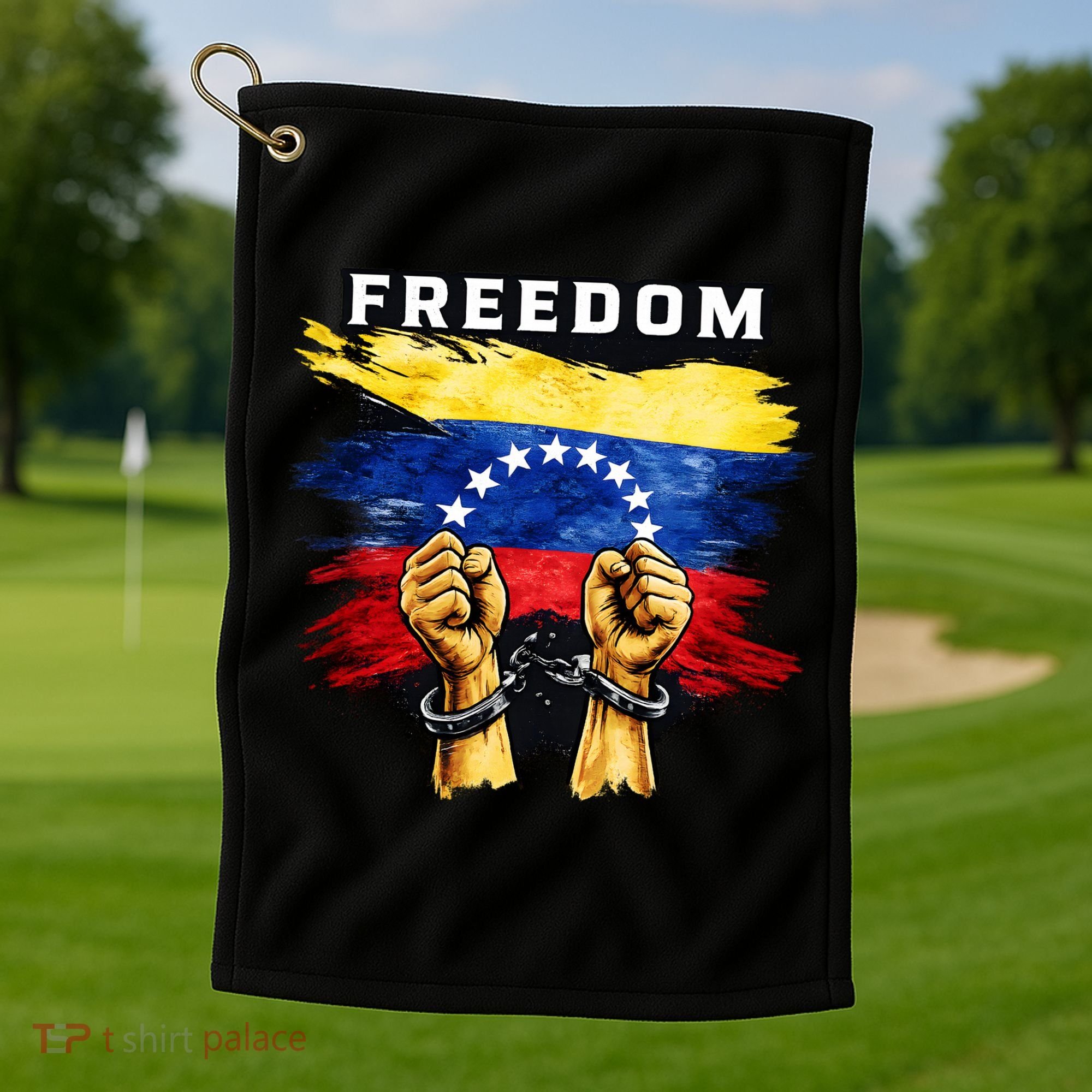 Freedom Venezuela Venezuelan Flag Pride Souvenir Golf Towel