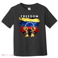 Freedom Venezuela Venezuelan Flag Pride Souvenir Toddler T-Shirt thumb 0