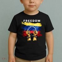 Freedom Venezuela Venezuelan Flag Pride Souvenir Toddler T-Shirt thumb 2