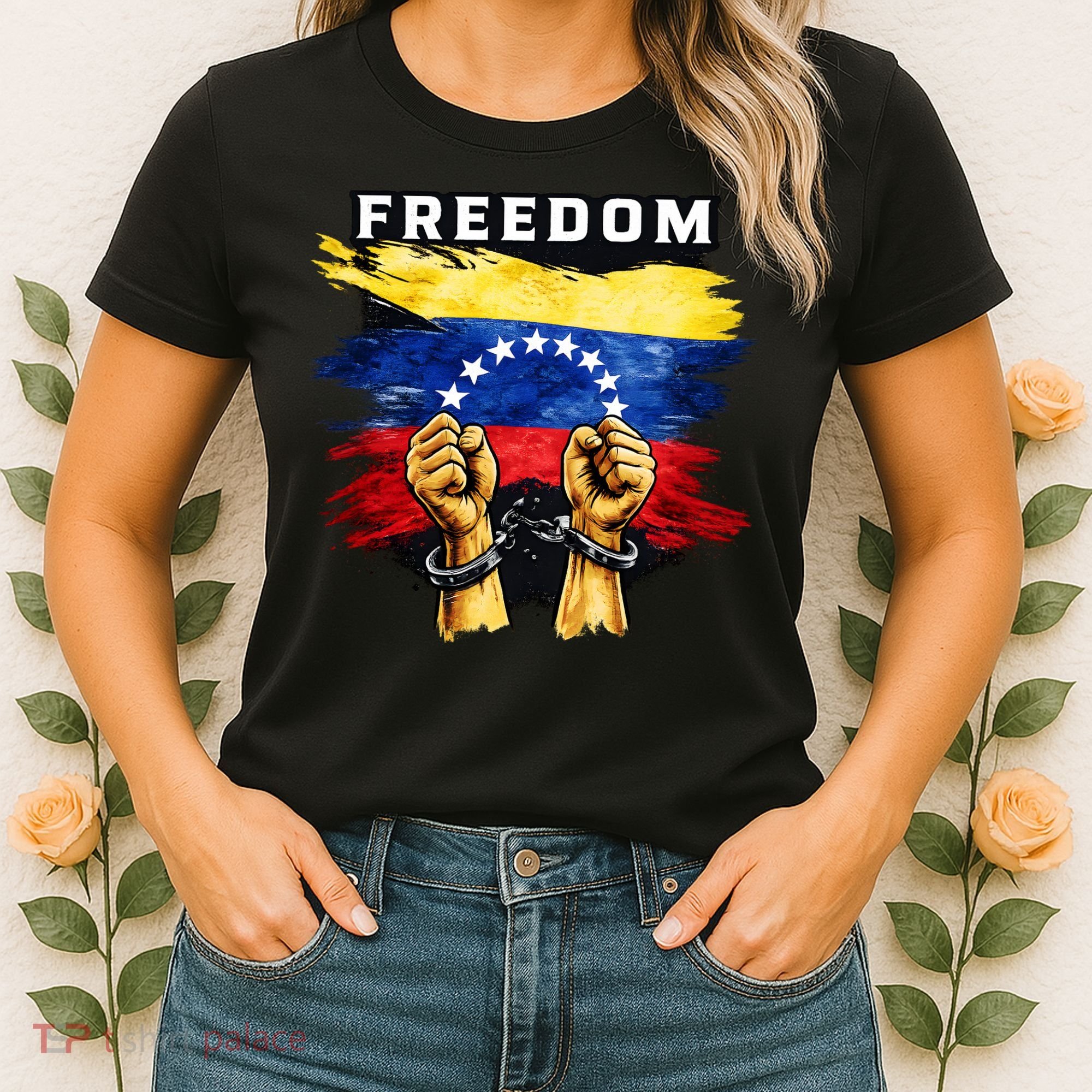Freedom Venezuela Venezuelan Flag Pride Souvenir Women's T-Shirt
