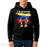 Freedom Venezuela Venezuelan Flag Pride Souvenir Kids Hoodie thumb 4