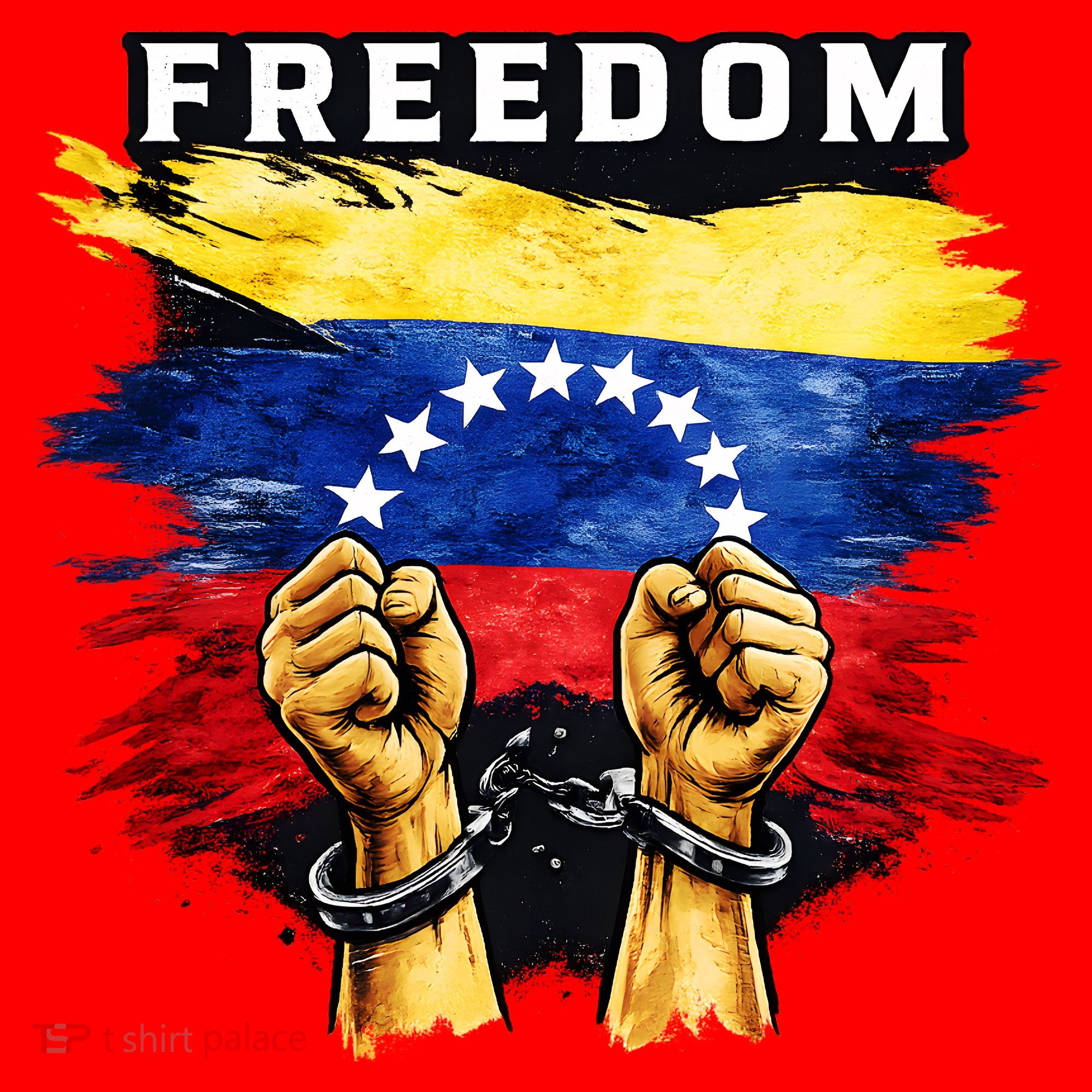 Freedom Venezuela Venezuelan Flag Pride Souvenir Santa Hat