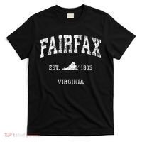 Fairfax Virginia VA Vintage Athletic Sports T-Shirt thumb 0