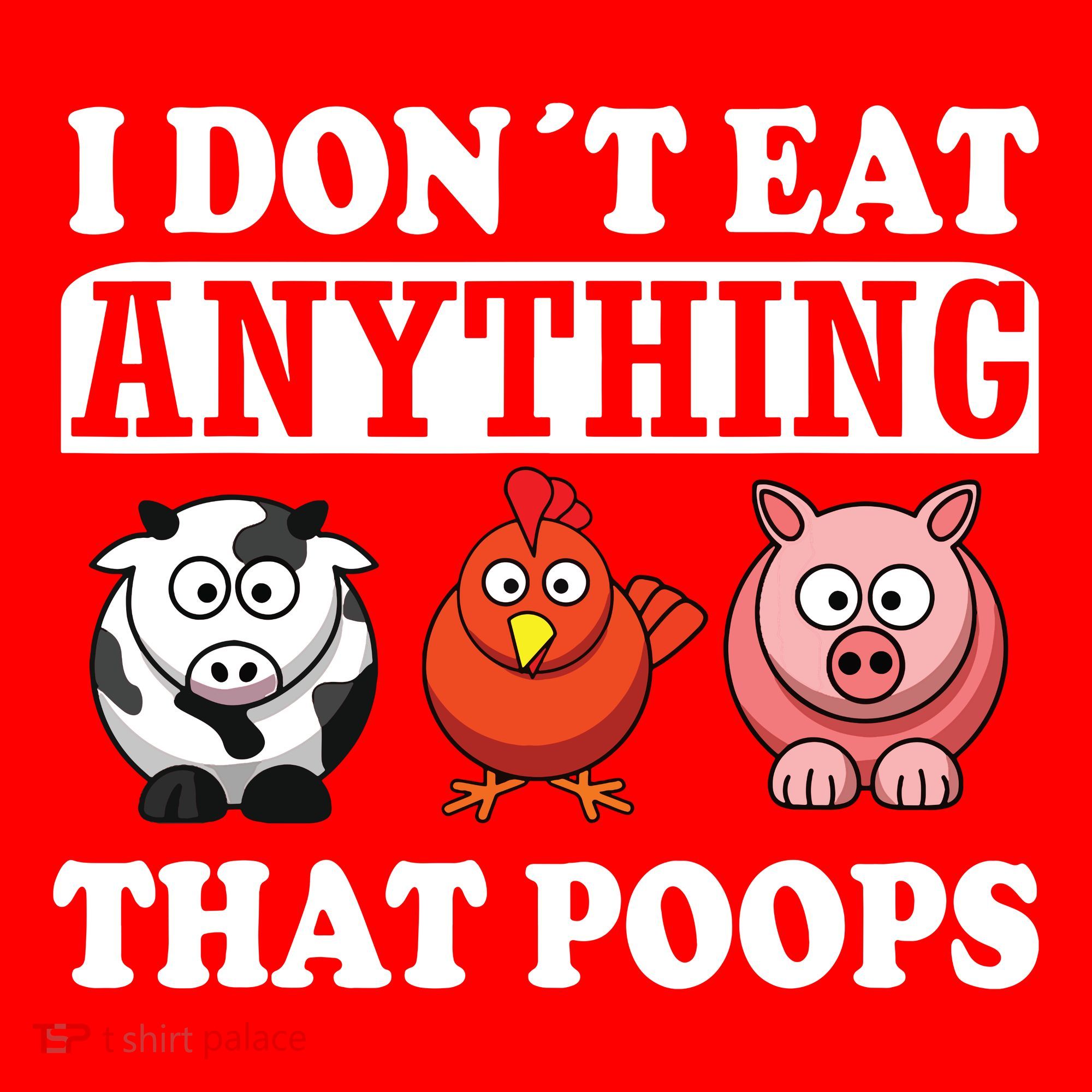 Funny Vegan Vegetarian I Dont Eat Anything That Poops Santa Hat