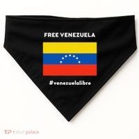Free Venezuela Venezuela Libre USA-Made Doggie Bandana thumb 0