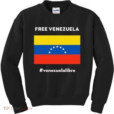 Free Venezuela Venezuela Libre Kids Sweatshirt