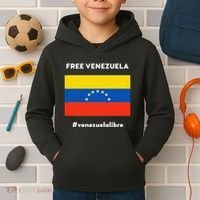 Free Venezuela Venezuela Libre Kids Hoodie thumb 2