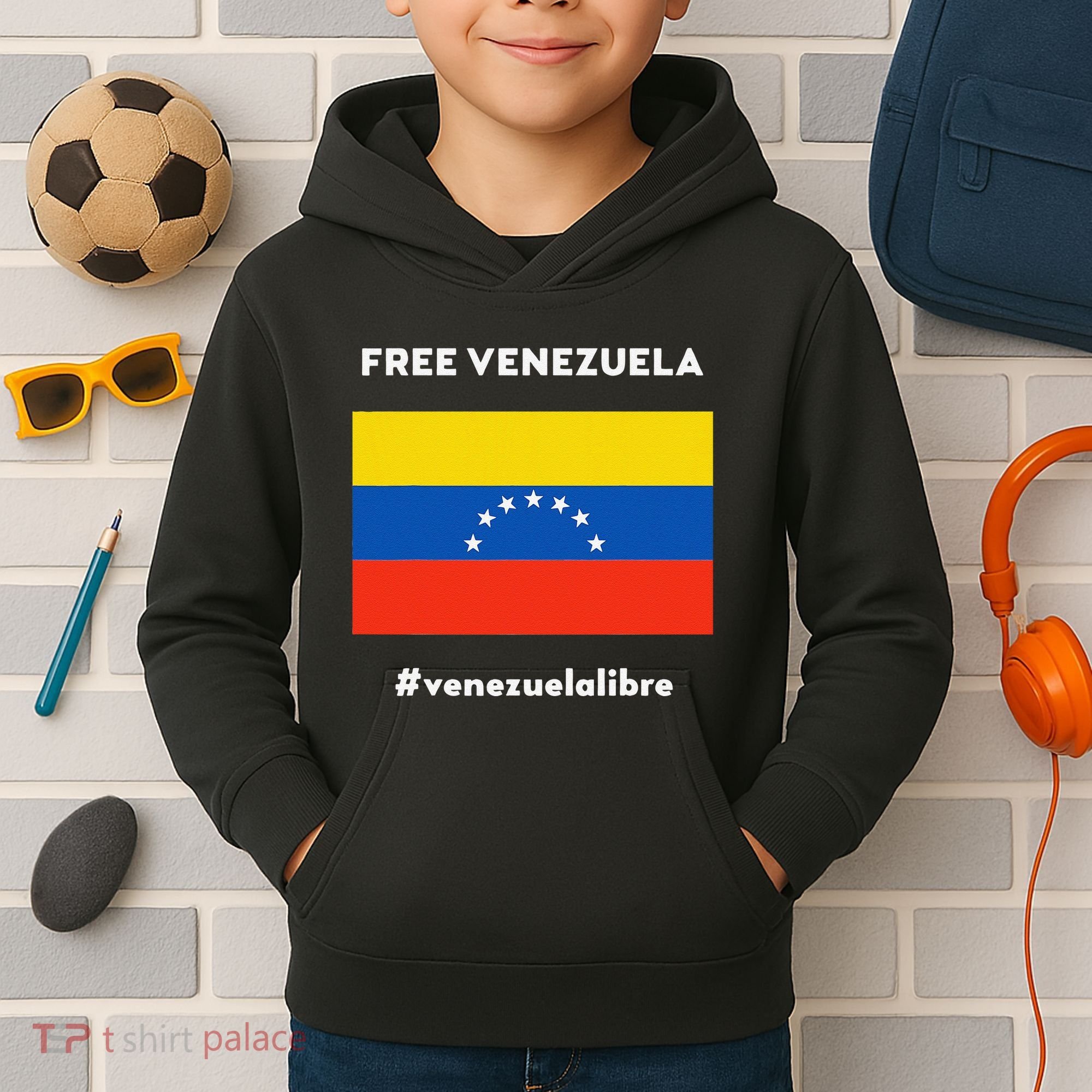 Free Venezuela Venezuela Libre Kids Hoodie