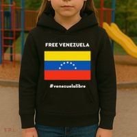 Free Venezuela Venezuela Libre Kids Hoodie thumb 3