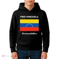 Free Venezuela Venezuela Libre Kids Hoodie thumb 4