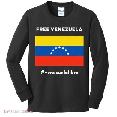 Free Venezuela Venezuela Libre Kids Long Sleeve Shirt