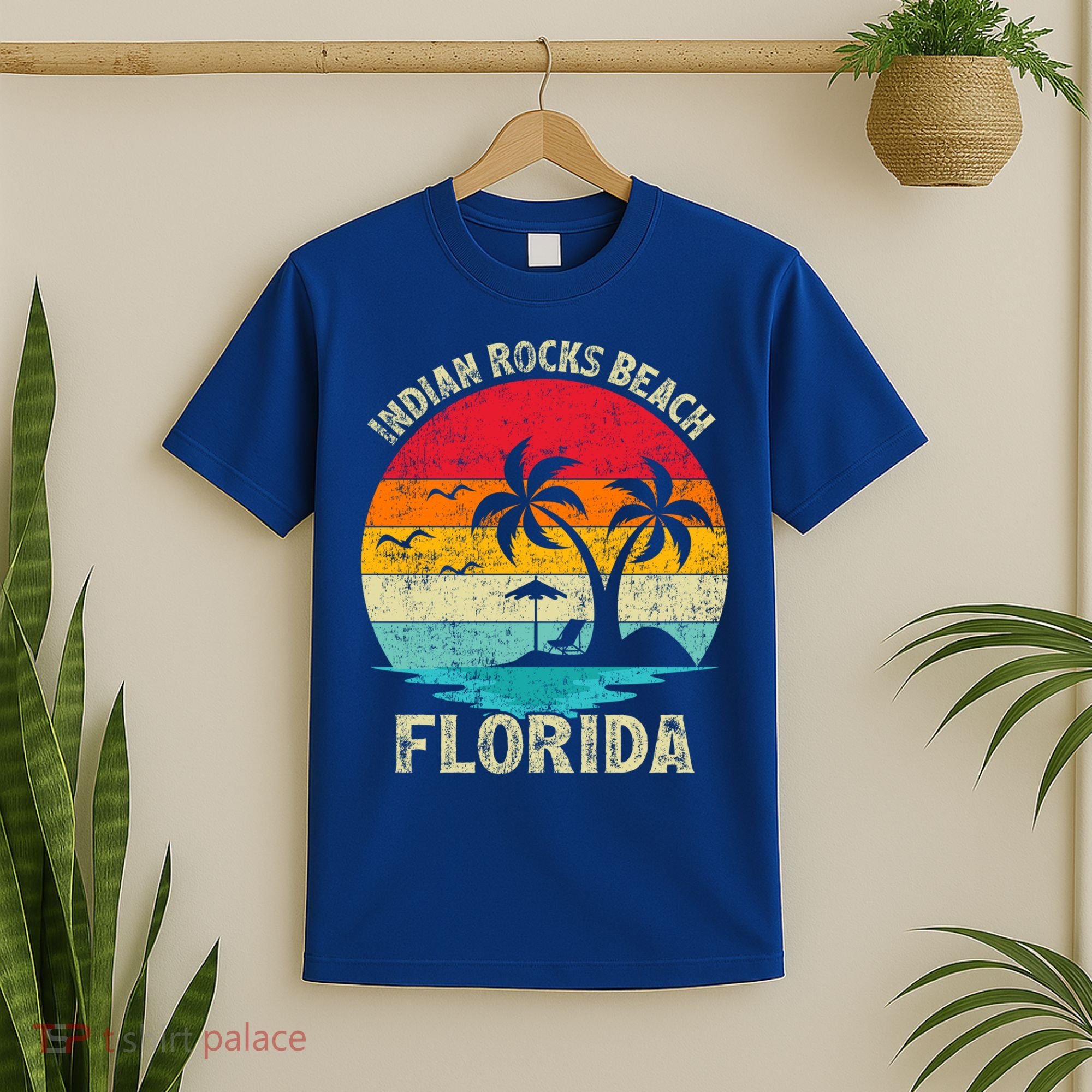Family Vacation Vintage Retro Florida Indian Rocks Beach Gift T-Shirt