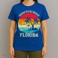 Family Vacation Vintage Retro Florida Indian Rocks Beach Gift T-Shirt thumb 4