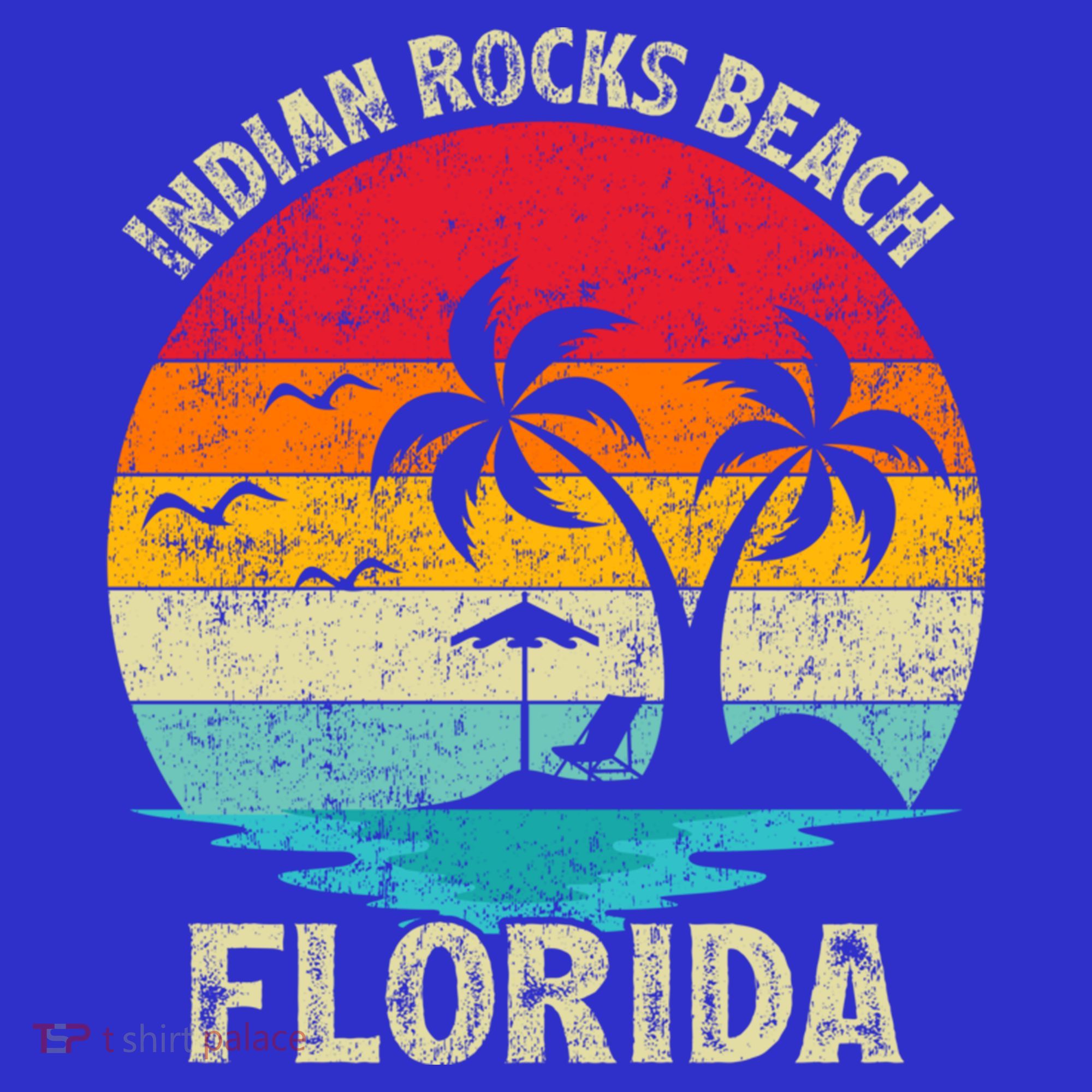 Family Vacation Vintage Retro Florida Indian Rocks Beach Gift T-Shirt