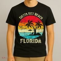 Family Vacation Vintage Retro Florida Siesta Key Beach T-Shirt thumb 3