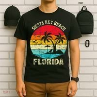 Family Vacation Vintage Retro Florida Siesta Key Beach T-Shirt thumb 6