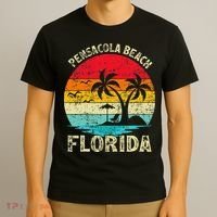 Family Vacation Vintage Retro Florida Pensacola Beach T-Shirt thumb 3