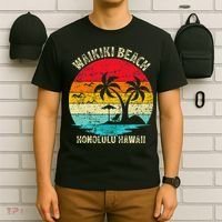 Family Vacation Vintage Retro Honolulu Hawaii Waikiki Beach T-Shirt thumb 6