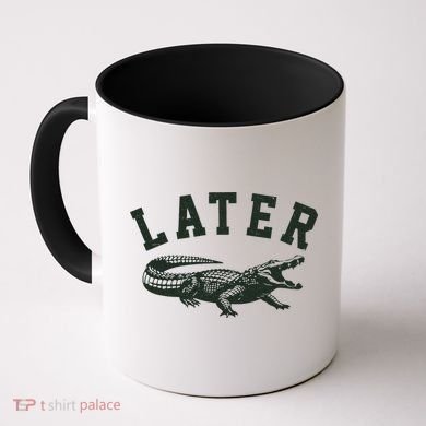 Funny Vintage Varsity Later Alligator Coffee Mug