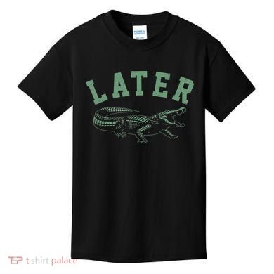 Funny Vintage Varsity Later Alligator Kids T-Shirt