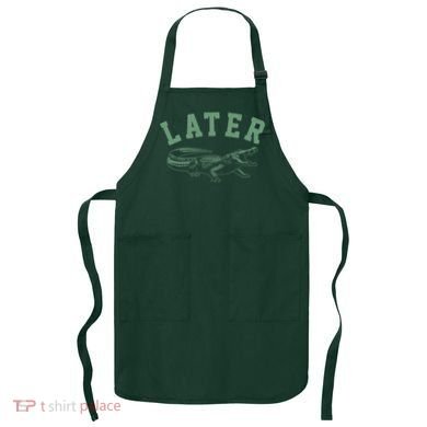 Funny Vintage Varsity Later Alligator Apron