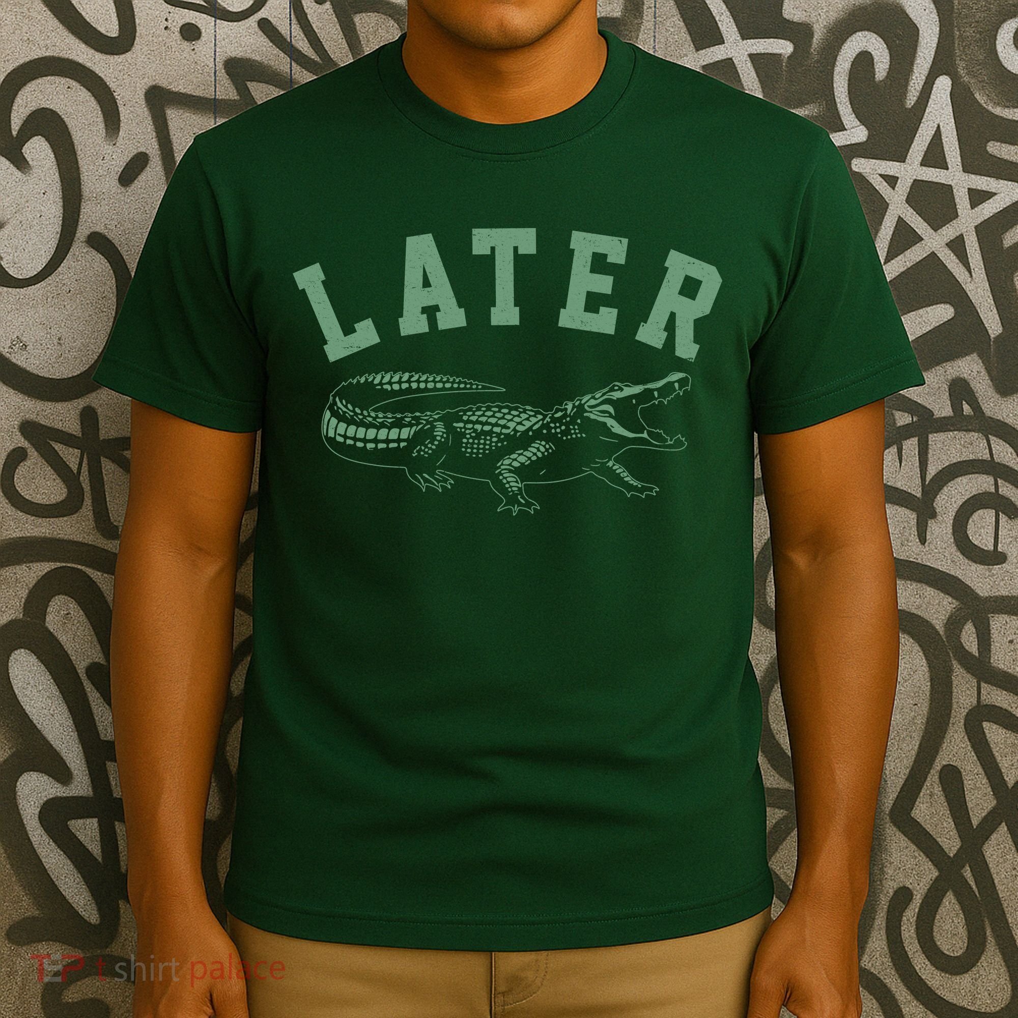Funny Vintage Varsity Later Alligator T-Shirt