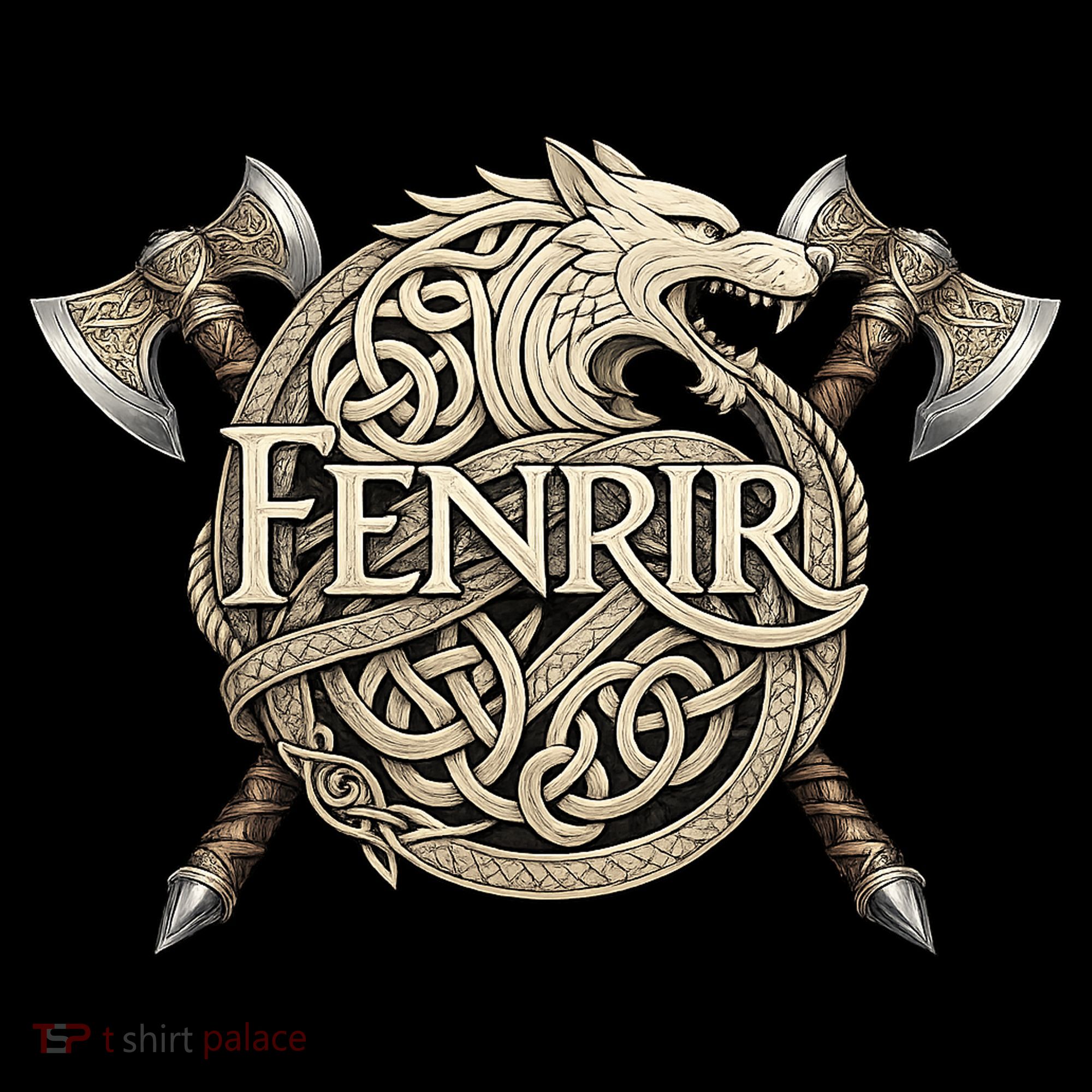 Fenrir Viking Wolf Norse Knotwork Mythology  Coffee Mug