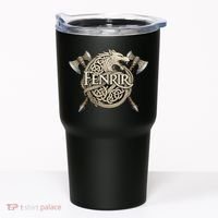 Fenrir Viking Wolf Norse Knotwork Mythology  Tumbler thumb 0