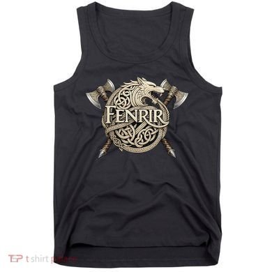 Fenrir Viking Wolf Norse Knotwork Mythology  Tank Top