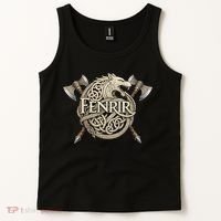 Fenrir Viking Wolf Norse Knotwork Mythology  Tank Top thumb 2