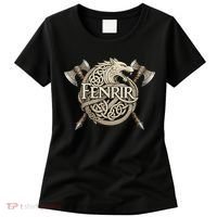 Fenrir Viking Wolf Norse Knotwork Mythology  Women's T-Shirt thumb 0
