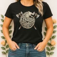 Fenrir Viking Wolf Norse Knotwork Mythology  Women's T-Shirt thumb 2