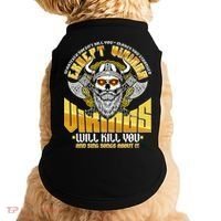Funny Vikings Will Kill You And Sing Songs About It Doggie Tank thumb 0