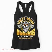 Funny Vikings Will Kill You And Sing Songs About It Women's Tank Top thumb 0