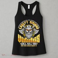 Funny Vikings Will Kill You And Sing Songs About It Women's Tank Top thumb 3