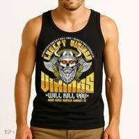 Funny Vikings Will Kill You And Sing Songs About It Tank Top thumb 3