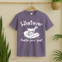 Funny Vintage Whatever Floats Your Goat T-Shirt thumb 2