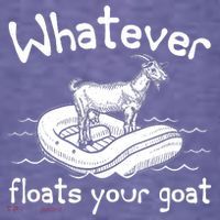 Funny Vintage Whatever Floats Your Goat T-Shirt thumb 5