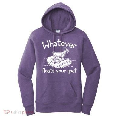 Funny Vintage Whatever Floats Your Goat Women's Hoodie
