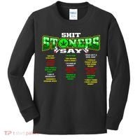 Funny Weed 420 Pot Smoker Stoner Humor Cannabis Gift Kids Long Sleeve Shirt thumb 0